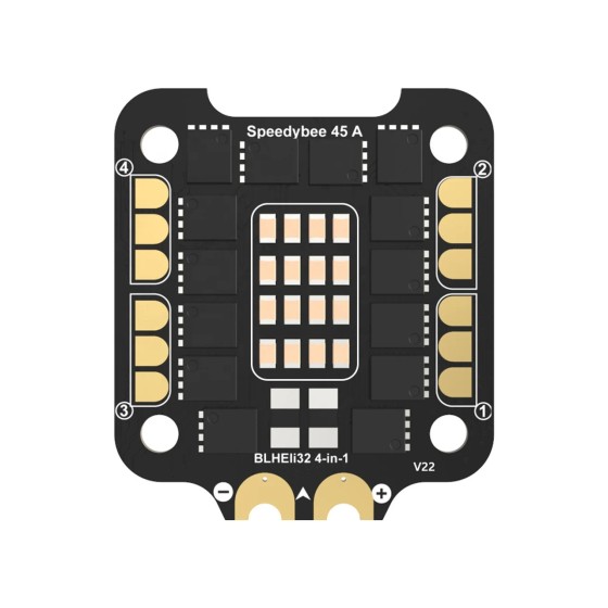 New SpeedyBee F7 V2 BL32 45A Stack(with V22 ESC) for RC FPV Racing Freestyle Drones DIY Parts